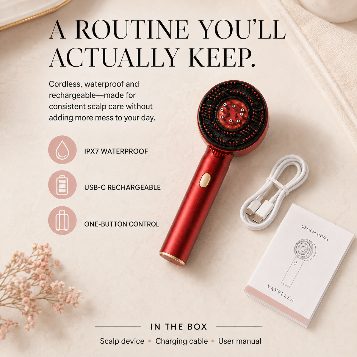 RootRevive 3-in-1 Scalp Therapy Brush