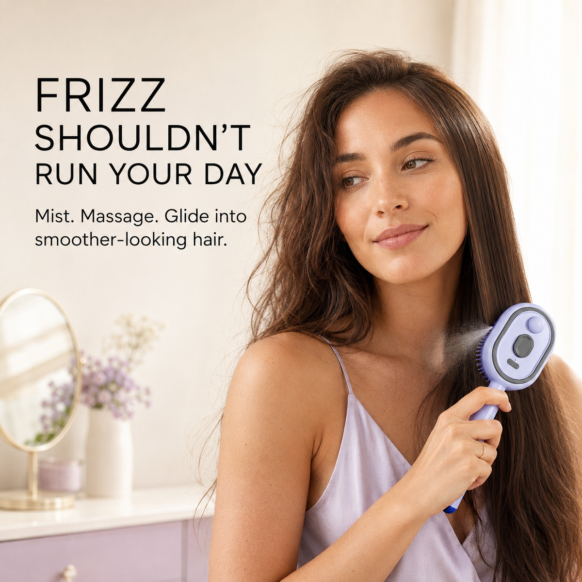 MistFlow Detangling Spray Brush